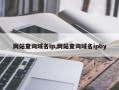 网站查询域名ip,网站查询域名ipby