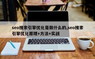 seo搜索引擎优化是做什么的,seo搜索引擎优化原理+方法+实战