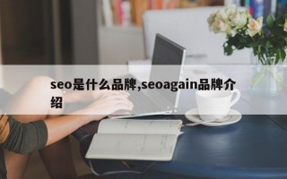 seo是什么品牌,seoagain品牌介绍