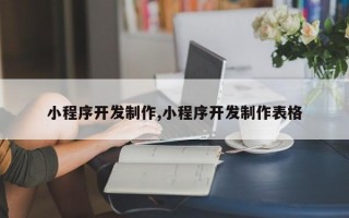 小程序开发制作,小程序开发制作表格