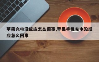 苹果充电没反应怎么回事,苹果手机充电没反应怎么回事