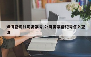 如何查询公司备案号,公司备案登记号怎么查询