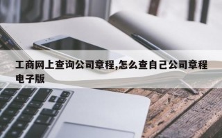 工商网上查询公司章程,怎么查自己公司章程电子版