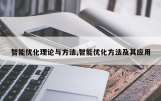 智能优化理论与方法,智能优化方法及其应用