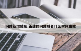 网站新增域名,新建的网站域名什么时候生效