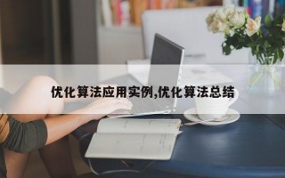 优化算法应用实例,优化算法总结