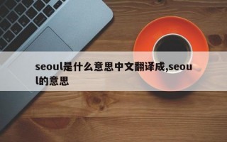 seoul是什么意思中文翻译成,seoul的意思