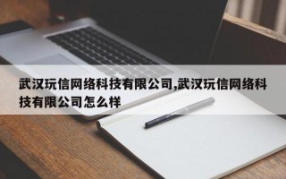 武汉玩信网络科技有限公司,武汉玩信网络科技有限公司怎么样