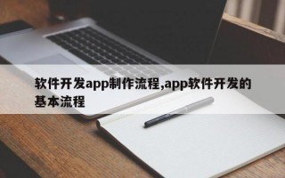 软件开发app制作流程,app软件开发的基本流程