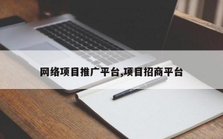 网络项目推广平台,项目招商平台