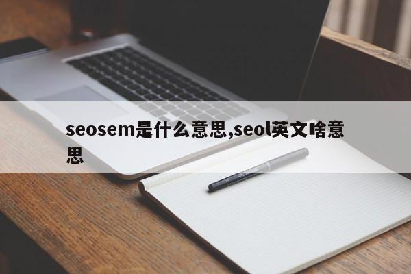 seosem是什么意思,seol英文啥意思-第1张图片